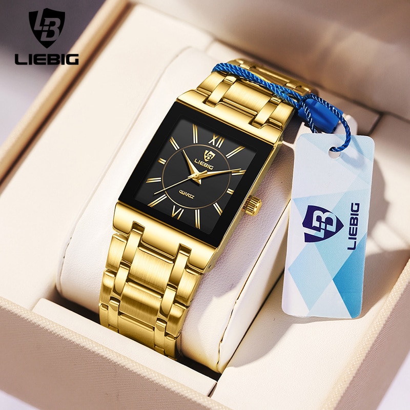 Luxury Watch Wallpaper - LiEBIG Luxury Golden Quartz Wristwatches For