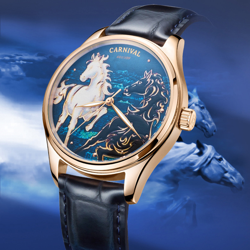 Zodiac Luxury Watch - Carnival Brand Fashion Zodiac Horse Mechanical
