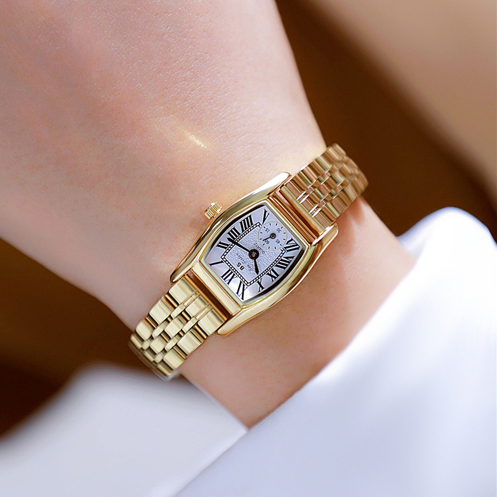 Luxury Watch Leather Strap - BS Women's Watch Versatile Retro Style