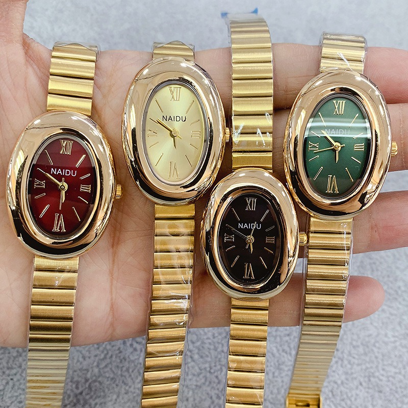 Luxury Watch Lady - Luxury Brand Gold Oval Women Quartz
