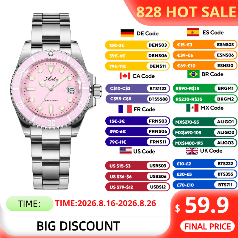 Luxury Watch Brand For Women - ADDIES 36mm 50m Waterproof Women's Watches