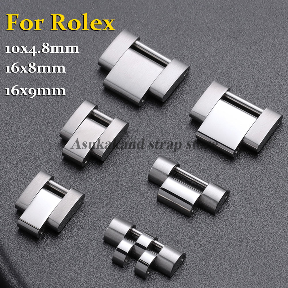 Luxury Watch Leather - 16x8mm/16x9mm/10x4.8mm Metal Extension Link for Rolex