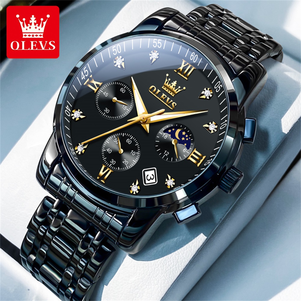 Luxury Watch Wallpaper - OLEVS Popular men's watches stainless steel