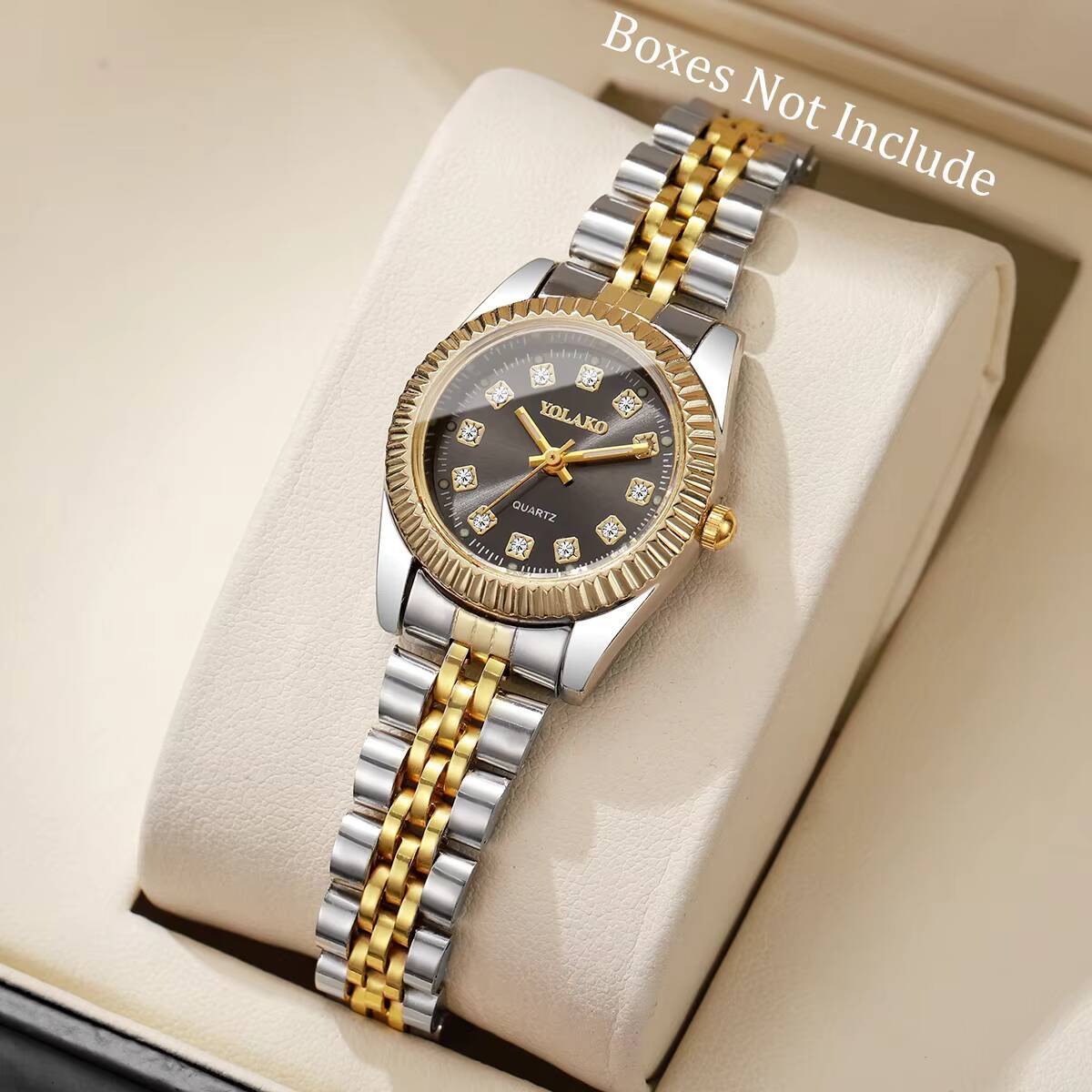 Luxury Watch Display Case - Fashion Rhinestone Women Quartz Watch Luxury