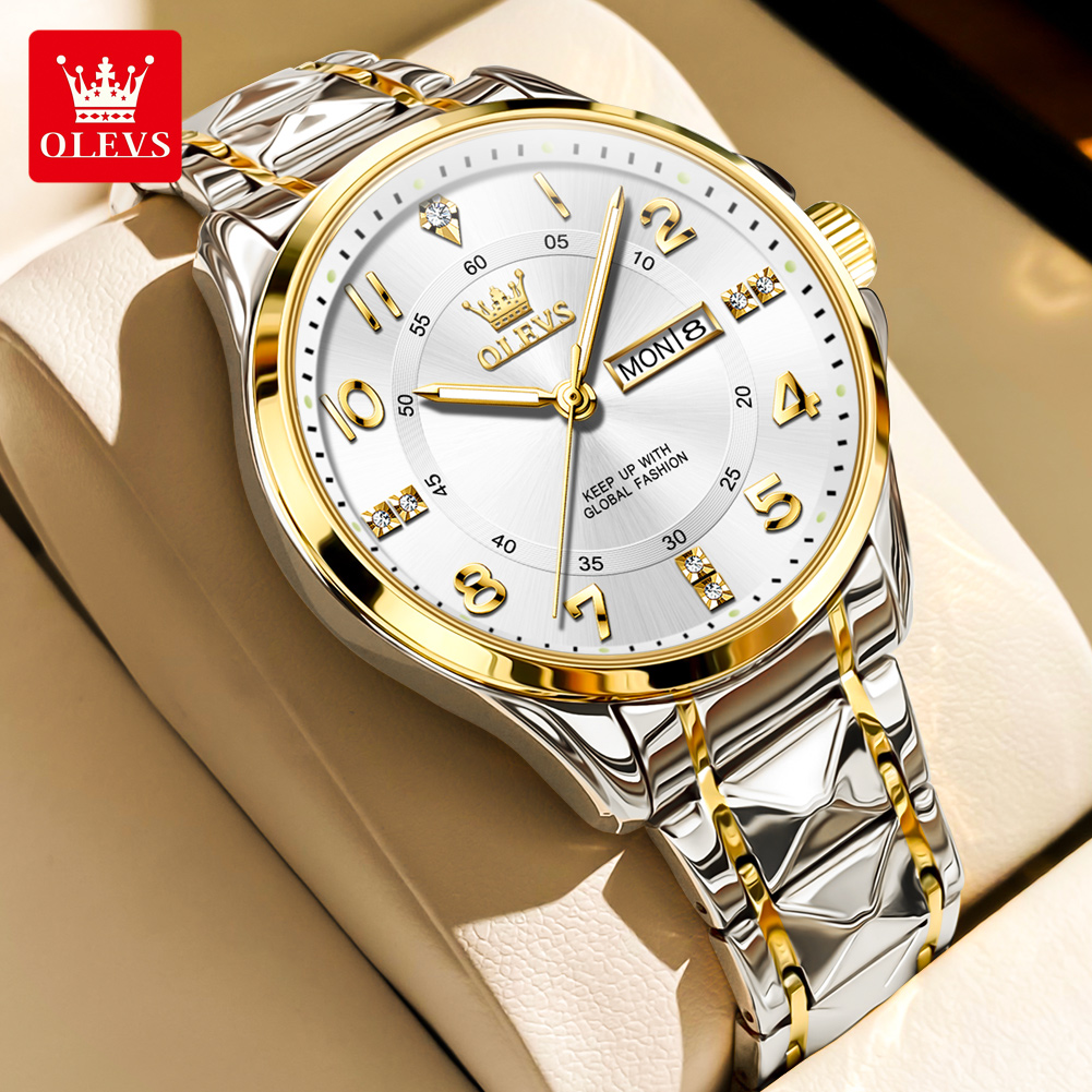 Luxury Watch With Arabic Numerals - OLEVS Brand original wristwatch Arabic numeral