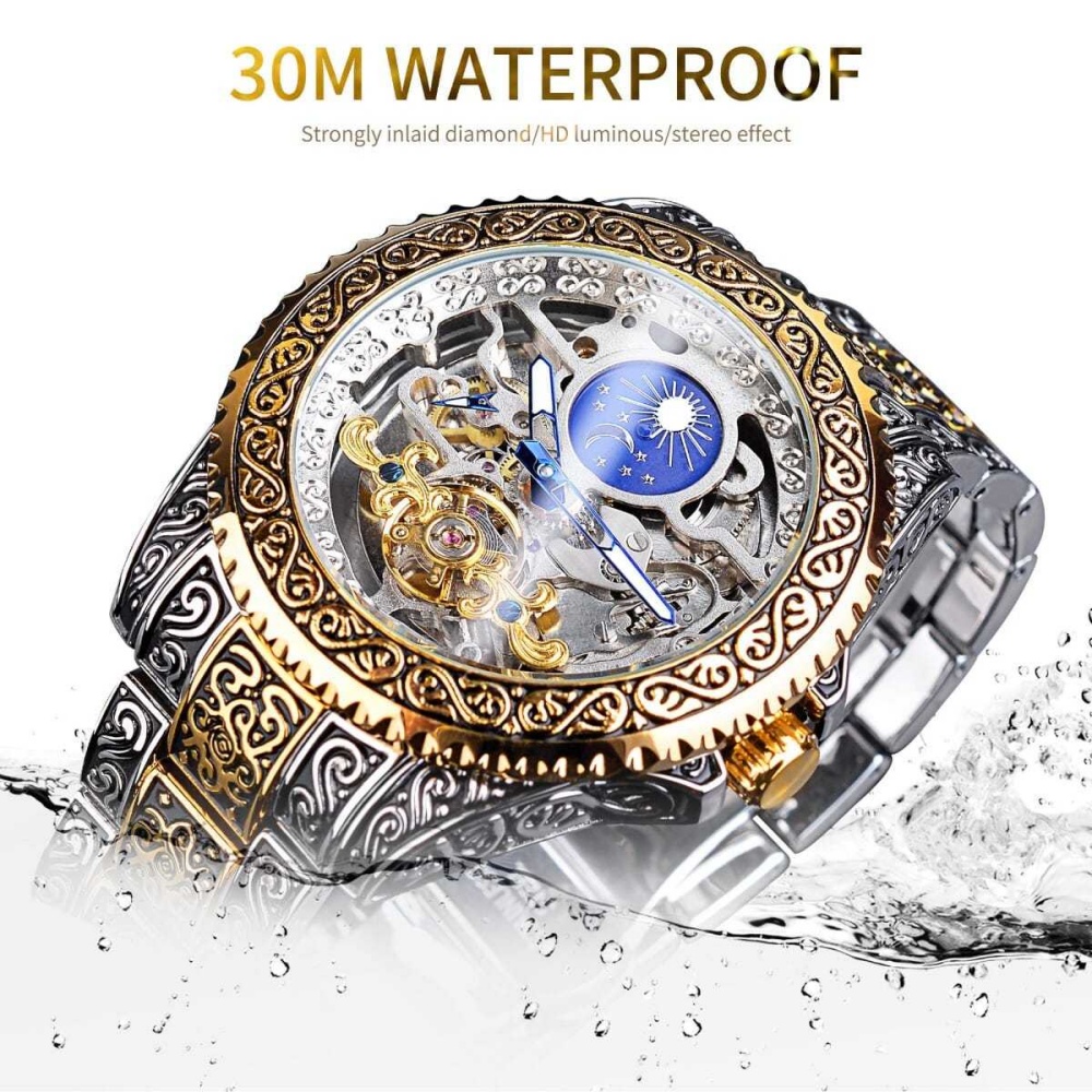 High-End Retro Men's Fully Aut - Luxury Watch Engraving ulasan dan harga