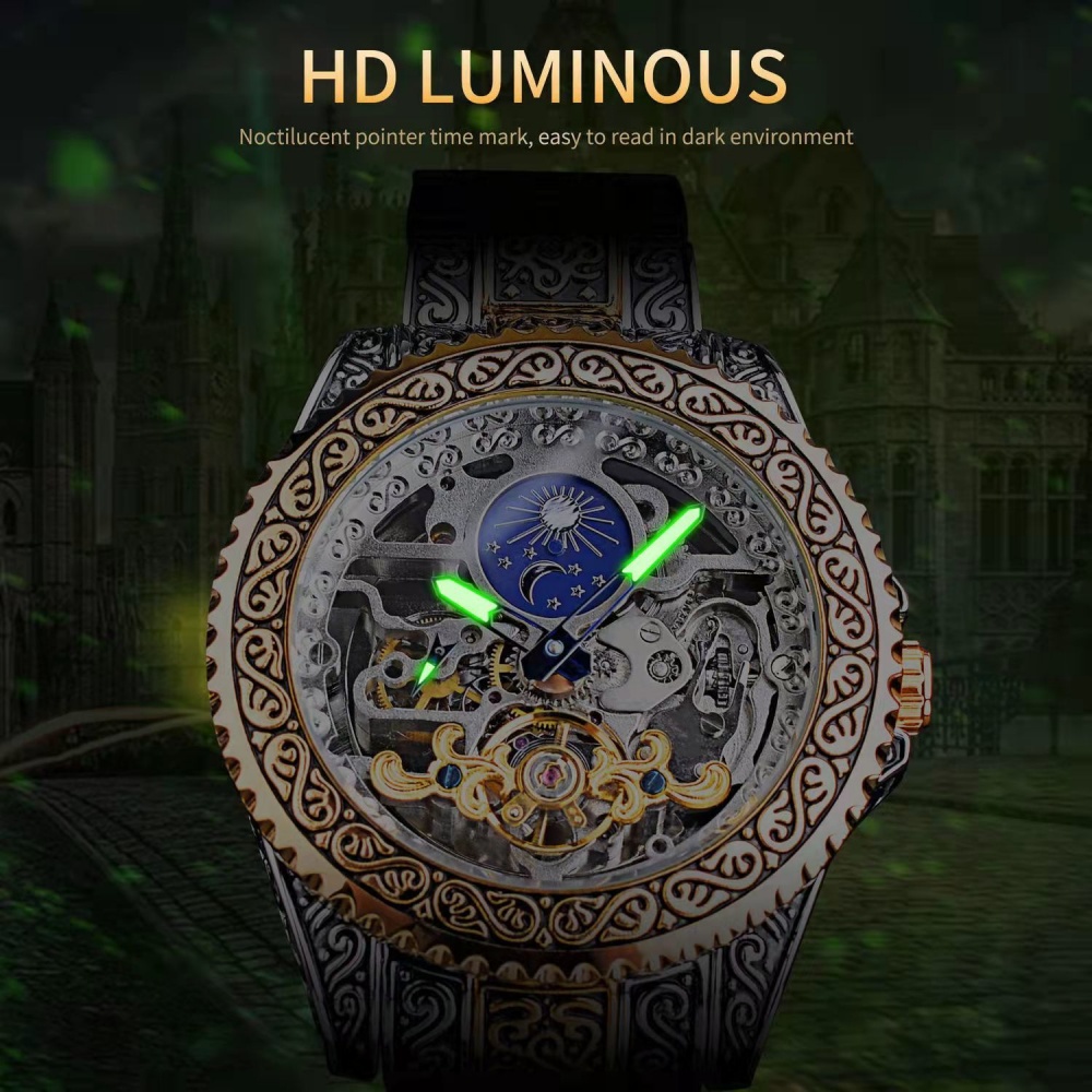 High-End Retro Men's Fully Aut - Luxury Watch Engraving ulasan dan harga