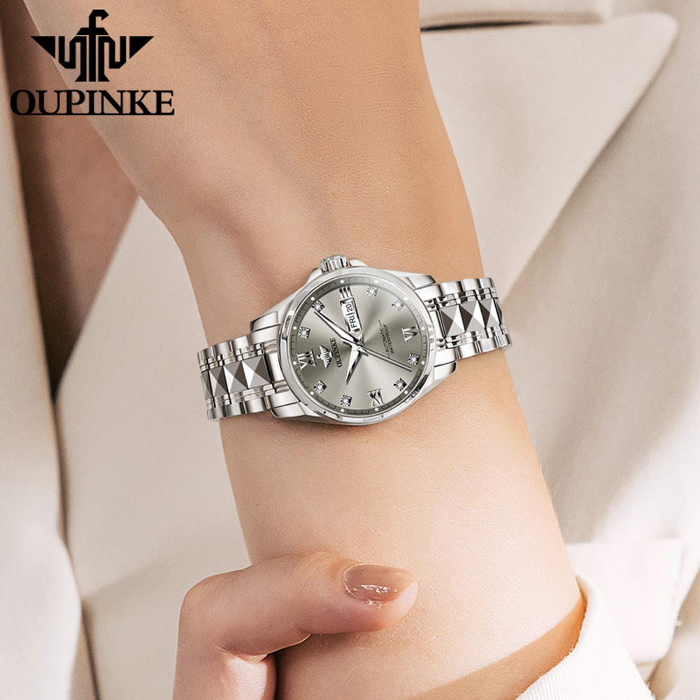 OUPINKE 3262 Classic Ladies' W - Sapphire Crystal Display ulasan dan harga