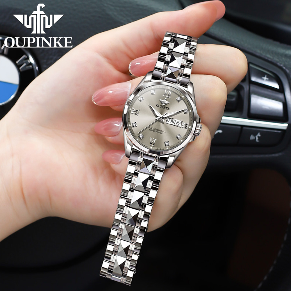 OUPINKE 3262 Classic Ladies' W - Sapphire Crystal Display ulasan dan harga