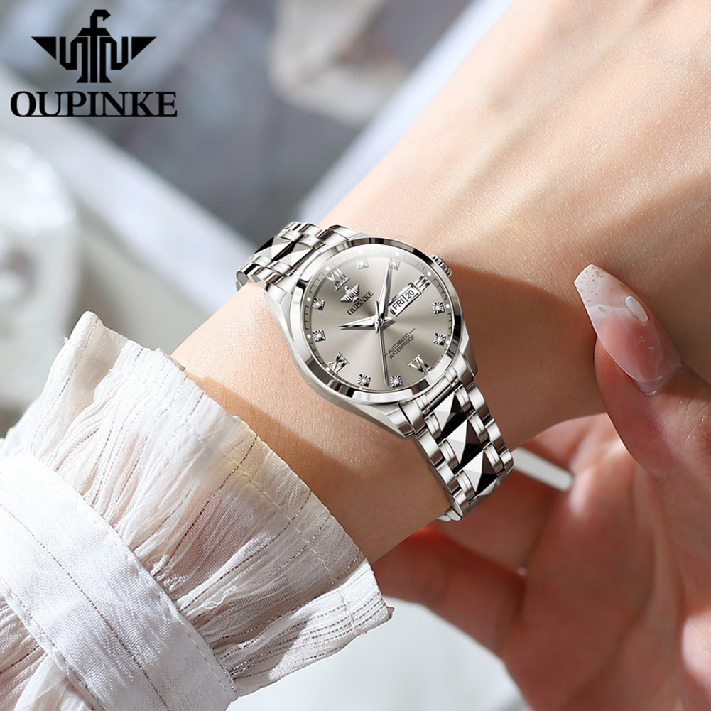 OUPINKE 3262 Classic Ladies' W - Sapphire Crystal Display ulasan dan harga