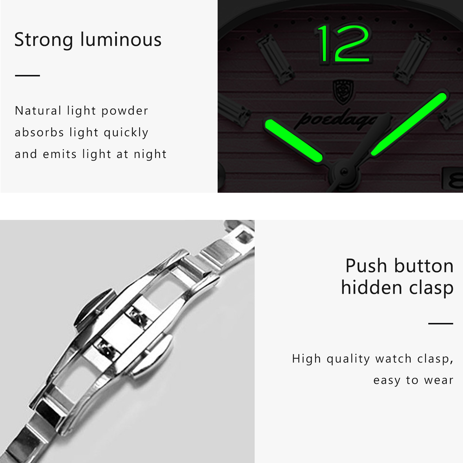POEDAGAR Square Fashion Woman  - Luxury Watch Lady ulasan dan harga