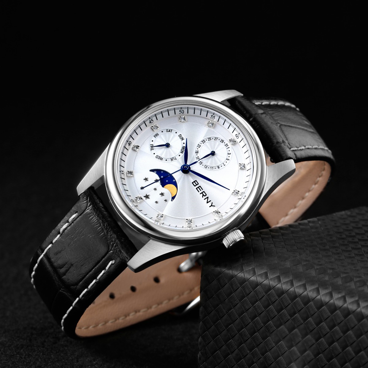 BERNY Women's Watches Calendar - Sapphire Crystal Display ulasan dan harga