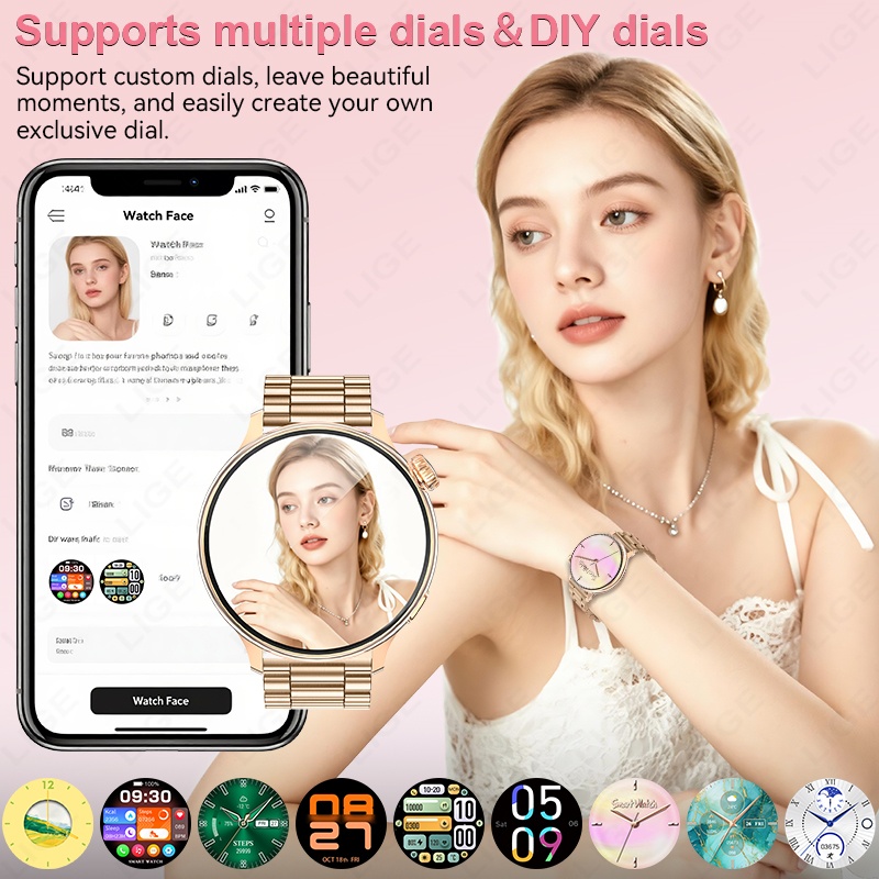 LIGE Luxury Women Smart Watch  - Luxury Watch Hd ulasan dan harga