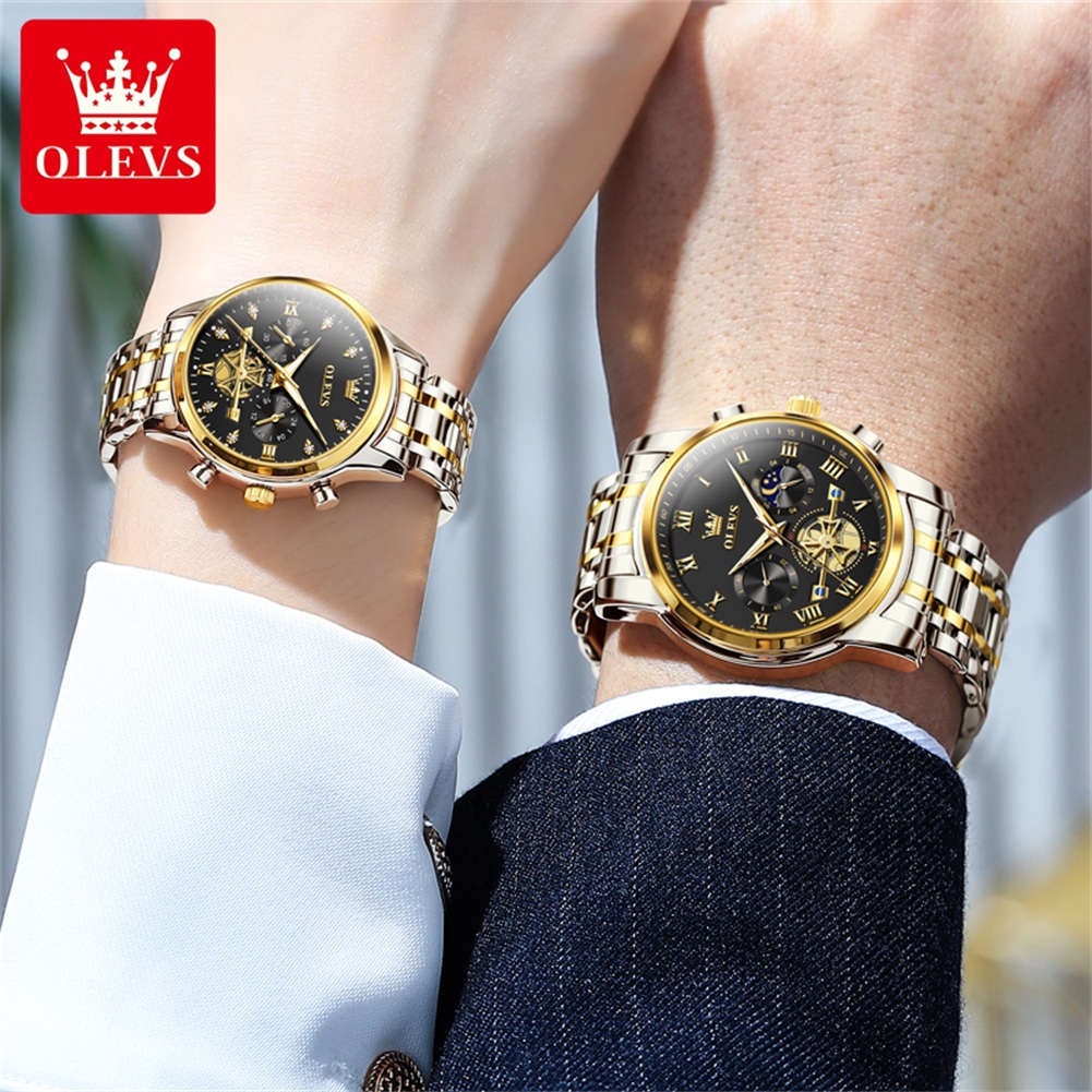OLEVS Quartz Couple Watch Luxu - Luxury Watch Zone ulasan dan harga