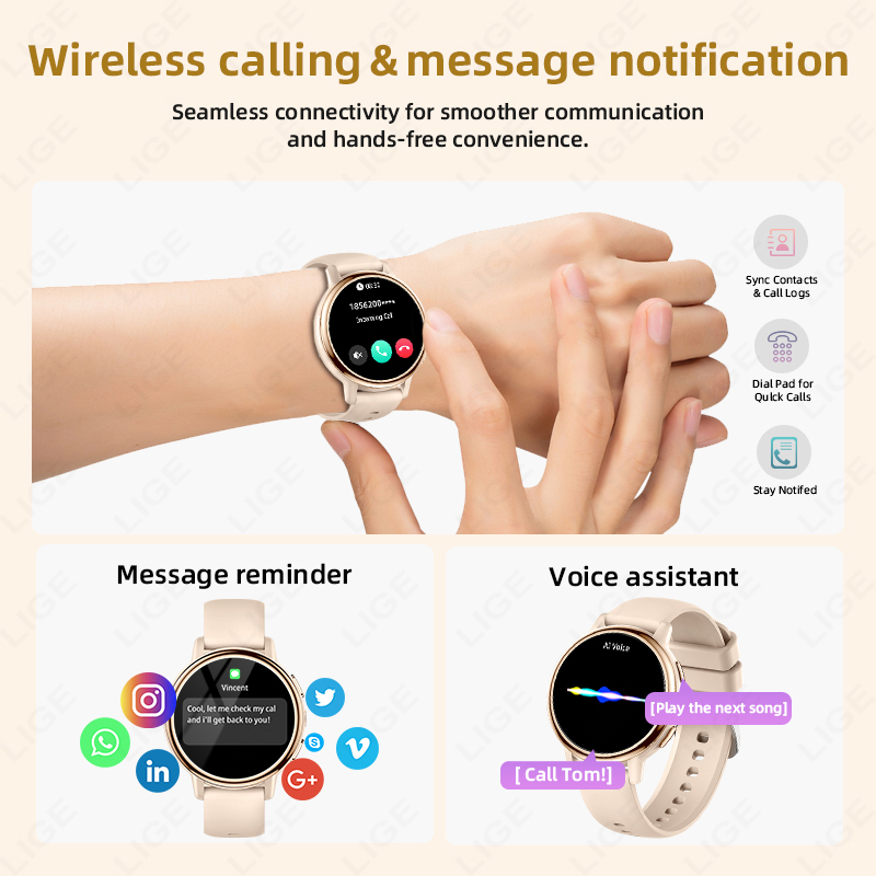 2026 LIGE Women Smart Watch Lu - Luxury Watch Hd ulasan dan harga