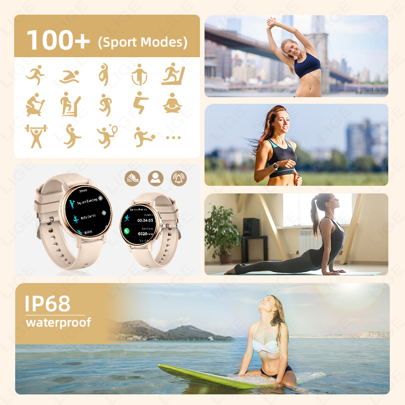 2026 LIGE Women Smart Watch Lu - Luxury Watch Hd ulasan dan harga