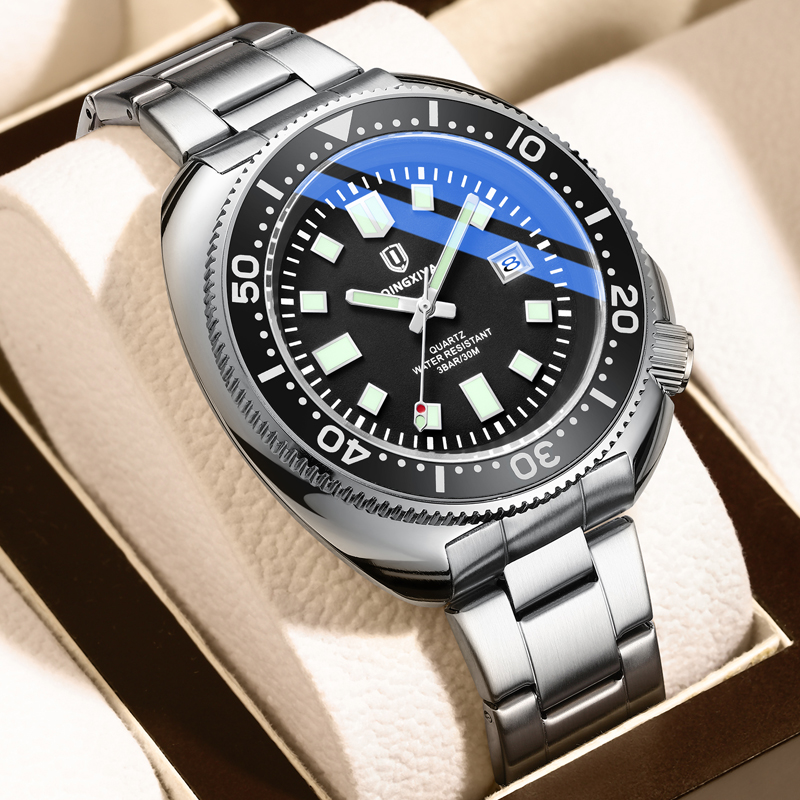 QINGXIYA Mens Watches Top Bran - Luxury Watch Hd ulasan dan harga