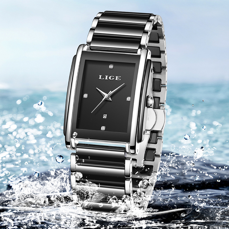 LIGE New Luxury Women Watches  - Luxury Watch Display Case ulasan dan harga