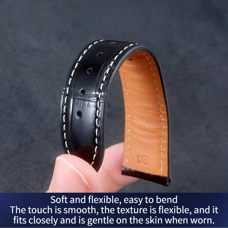 Genuine Leather Watch Strap Fo - Moonphase Complication Watch ulasan dan harga