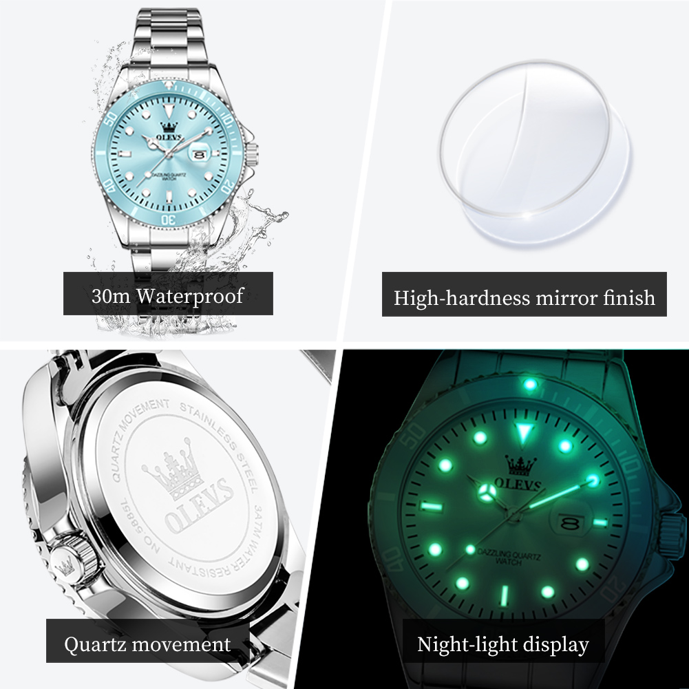 OLEVS Luxury Stainless Steel W - Luxury Watch For Sale ulasan dan harga