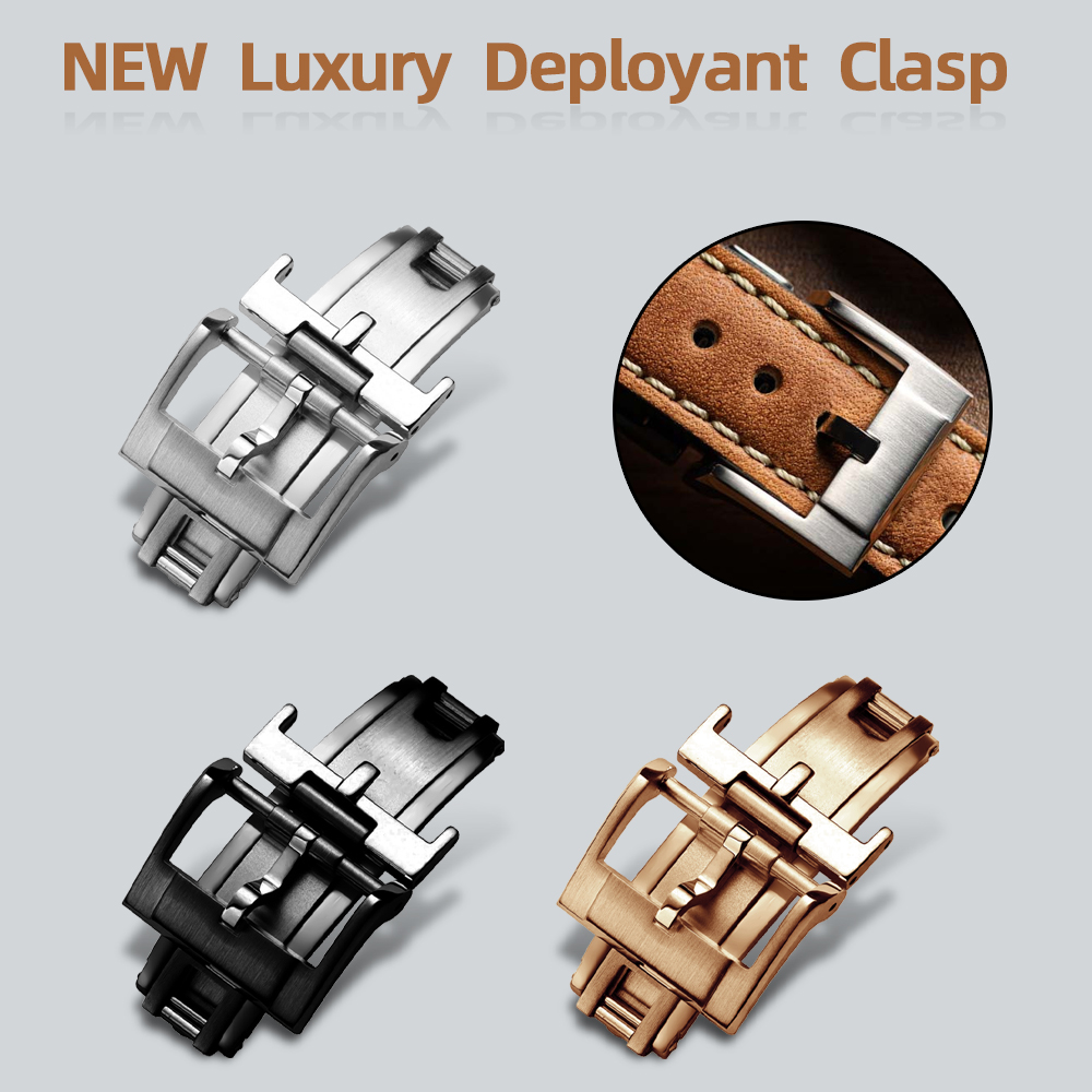 NEW Luxury Deployant Clasp 16m - Luxury Watch Leather ulasan dan harga