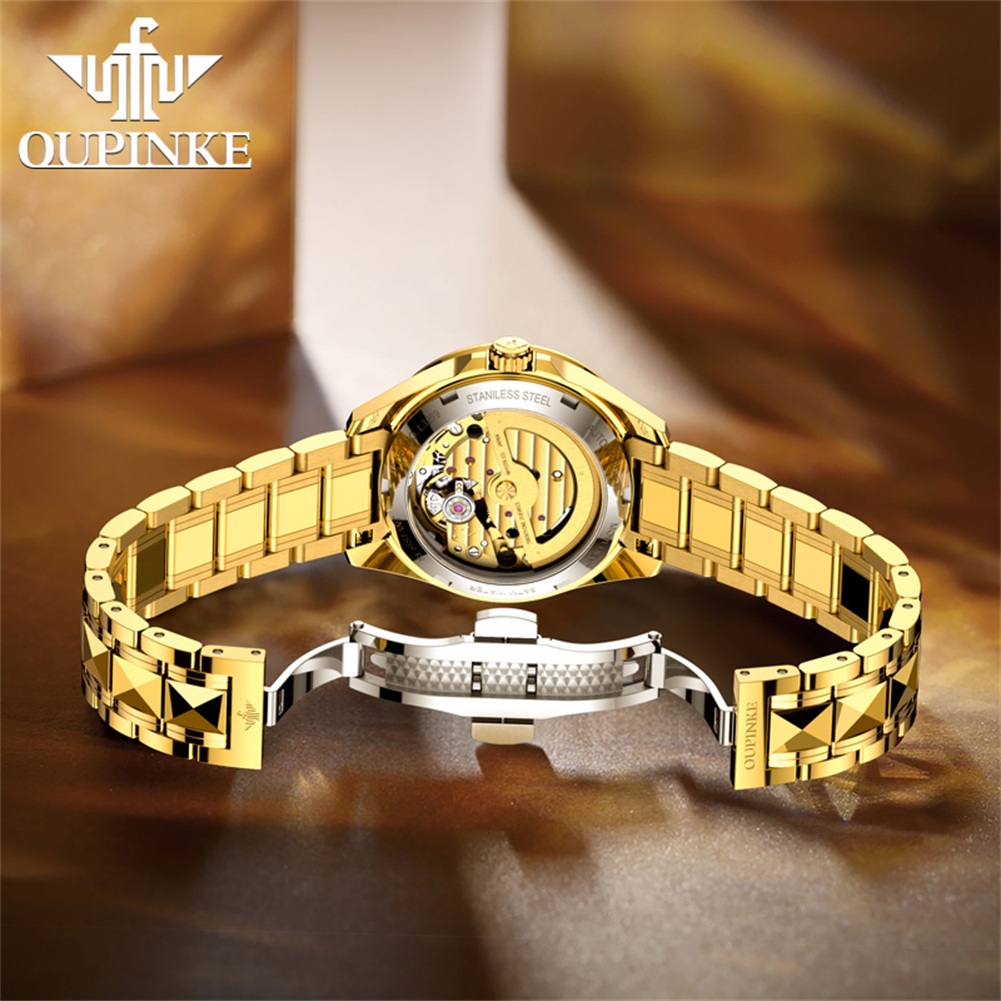 OUPINKE 3259 Real Gold Automat - Sapphire Crystal Display ulasan dan harga