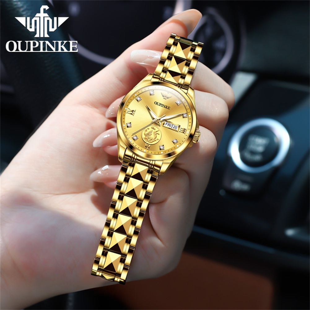OUPINKE 3259 Real Gold Automat - Sapphire Crystal Display ulasan dan harga