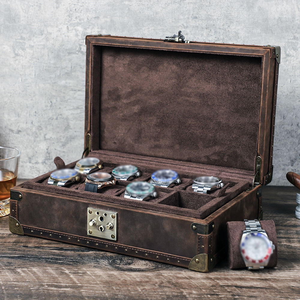 CONTACT'S FAMILY 8 Leather Cus - Luxury Watch Organizer ulasan dan harga