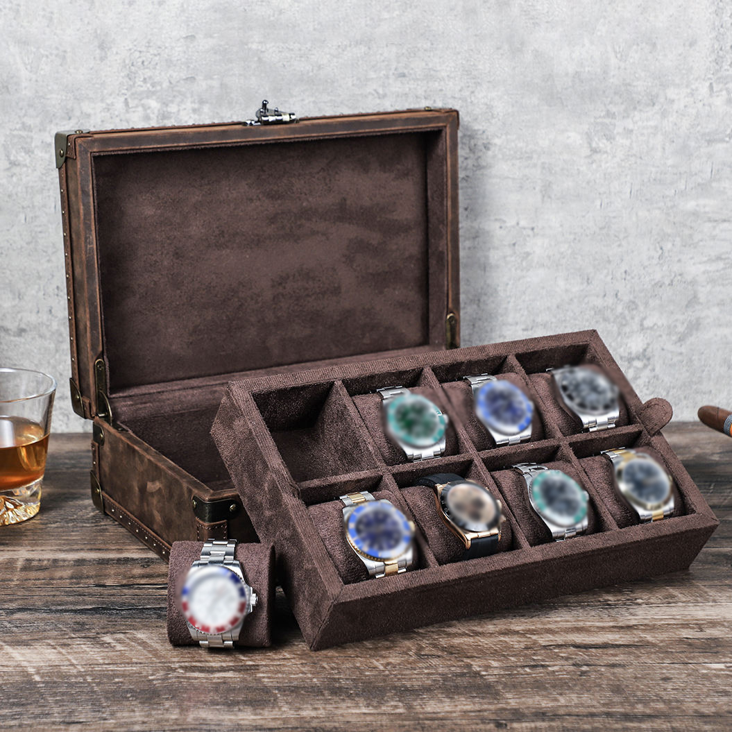 CONTACT'S FAMILY 8 Leather Cus - Luxury Watch Organizer ulasan dan harga