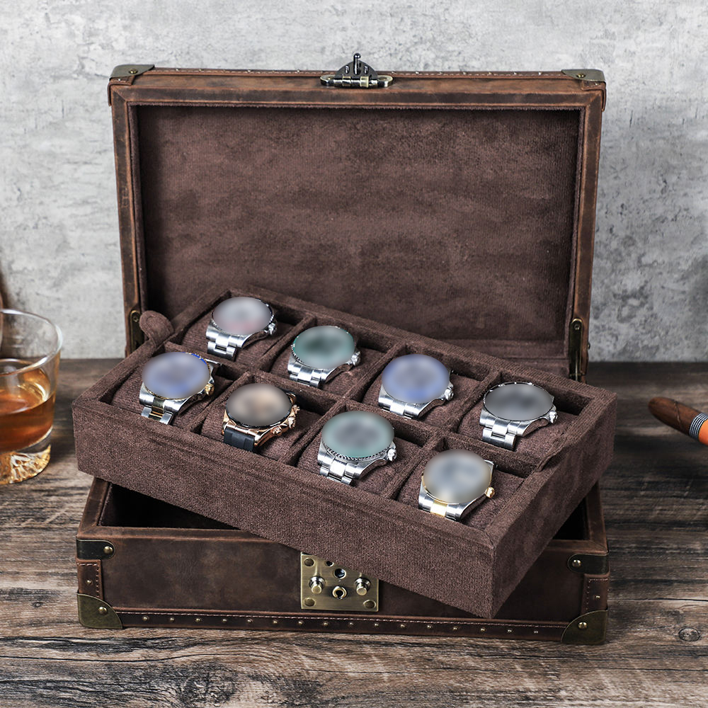 CONTACT'S FAMILY 8 Leather Cus - Luxury Watch Organizer ulasan dan harga