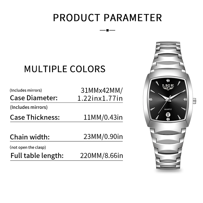 LIGE Watch women Business Luxu - Luxury Watch Lady ulasan dan harga