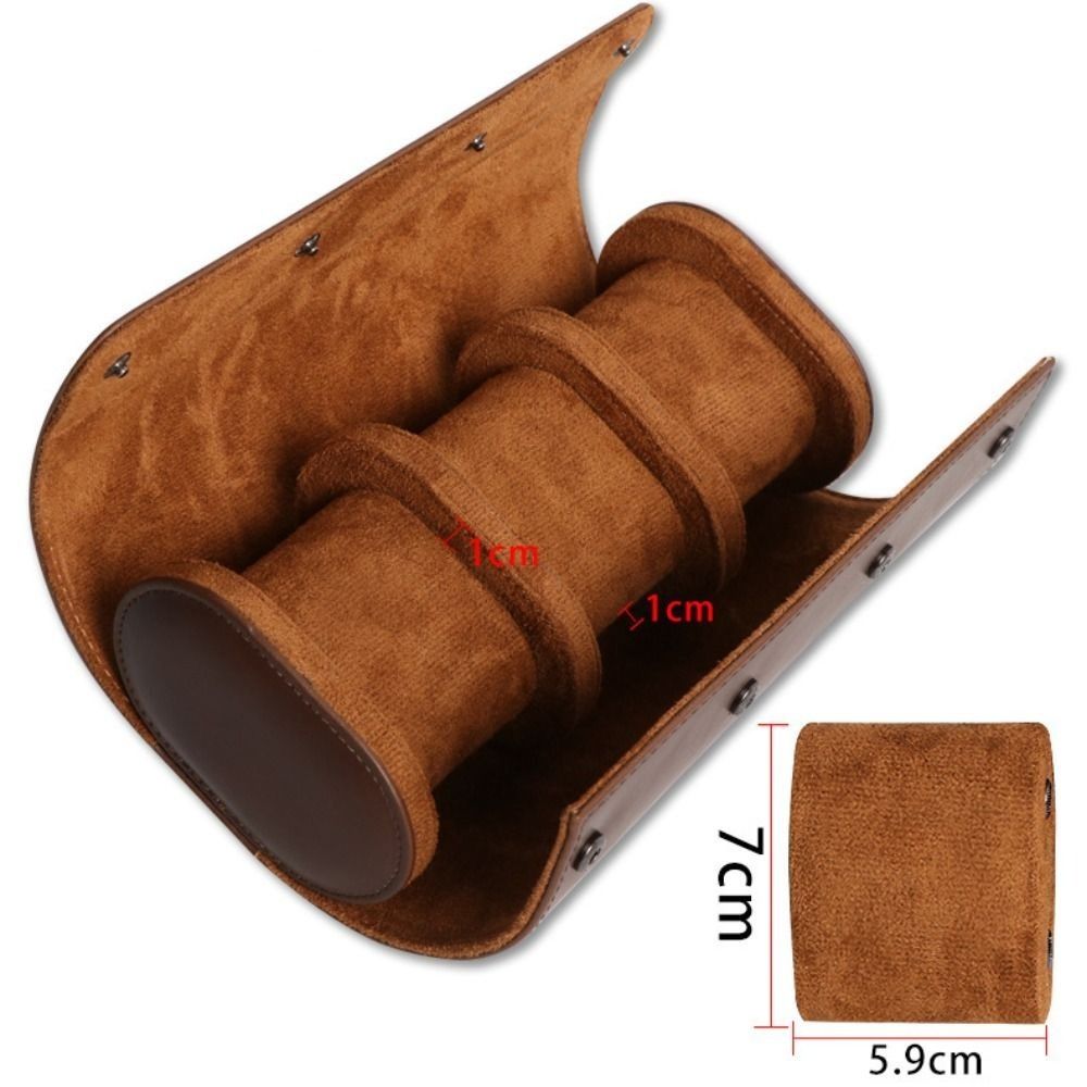 Vintage PU Leather Watch Trave - Luxury Watch Stand ulasan dan harga
