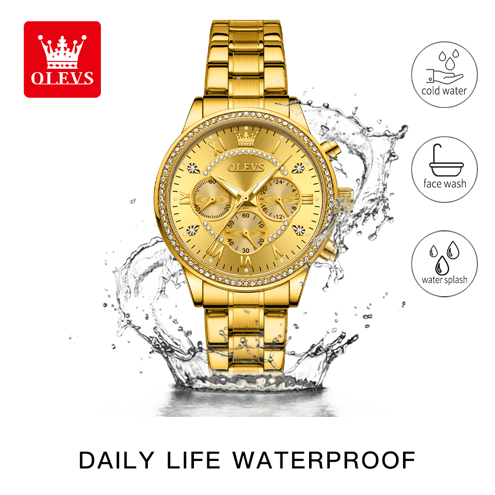 OLEVS Women's Watches Top Bran - Luxury Watch Dial ulasan dan harga