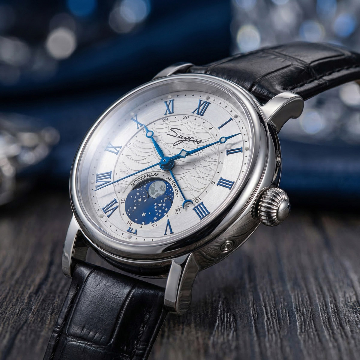 Sugess Watches for Men Automat - Moonphase Complication Watch ulasan dan harga