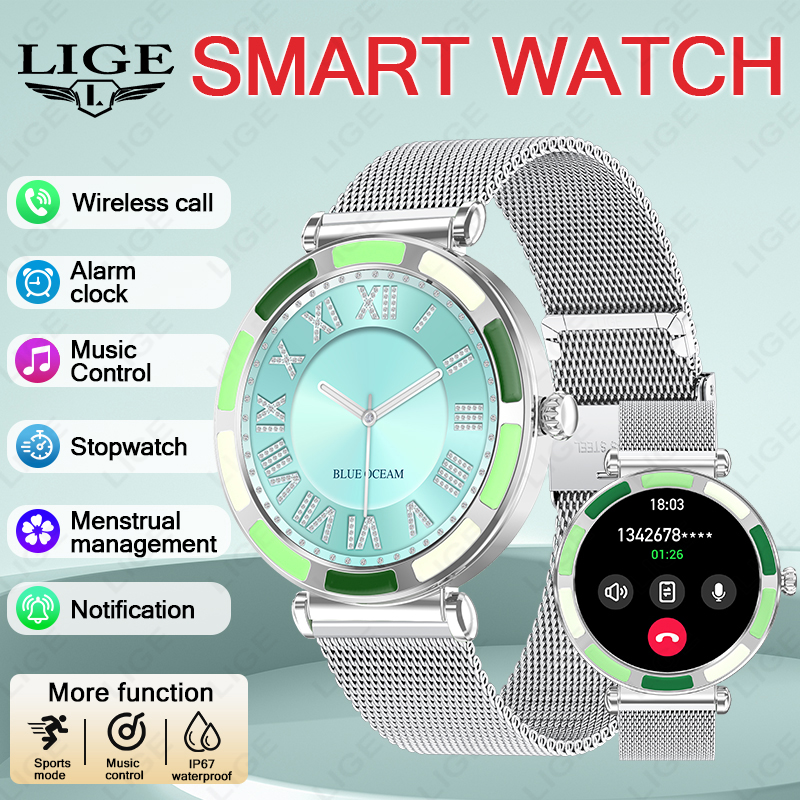LIGE Luxury Women Smart Watche - Luxury Watch Hd ulasan dan harga