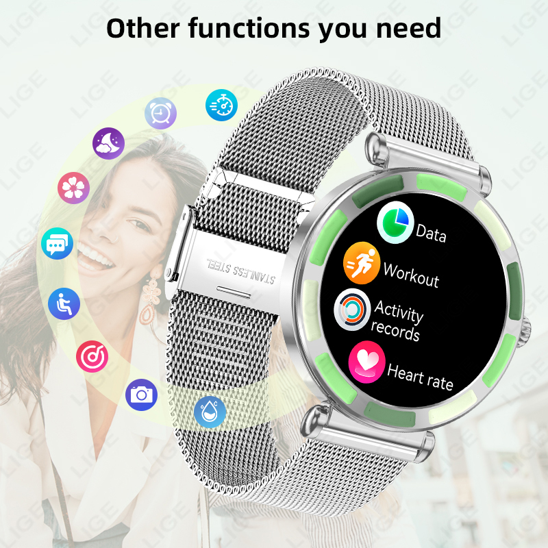 LIGE Luxury Women Smart Watche - Luxury Watch Hd ulasan dan harga