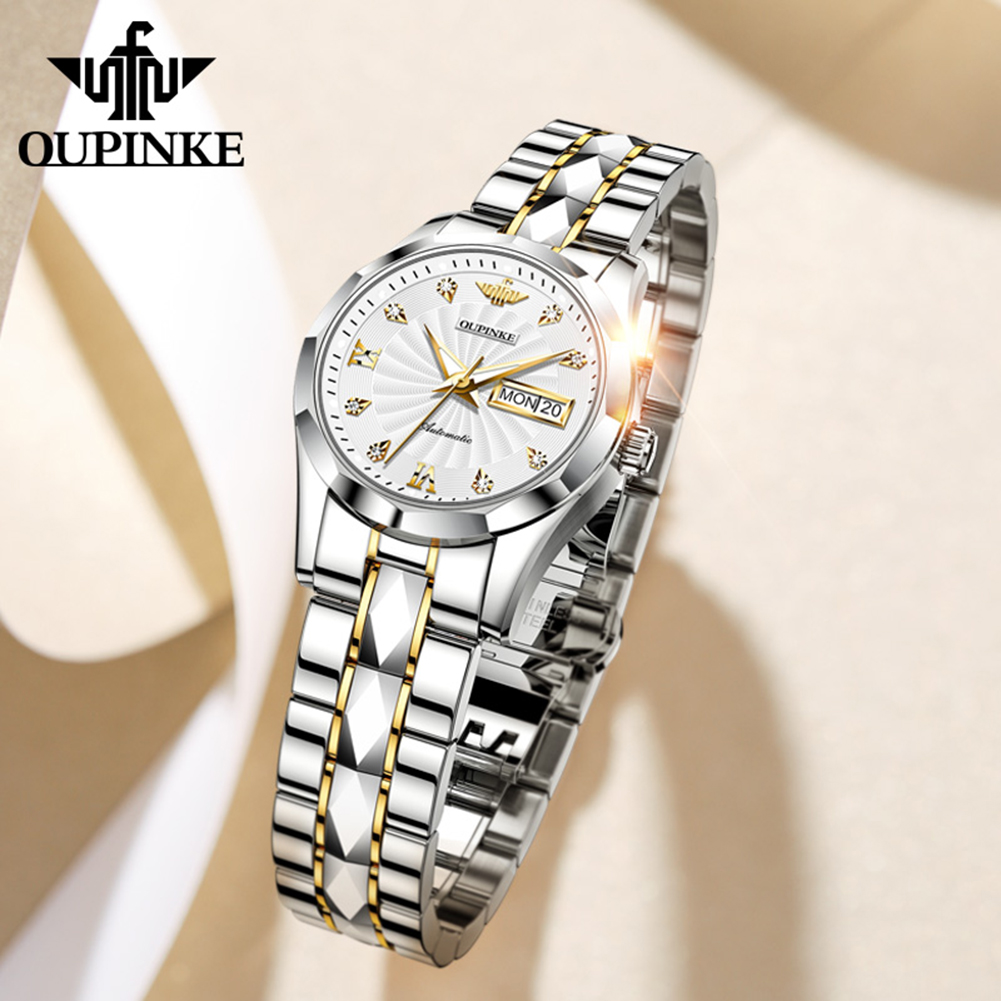 OUPINKE 3169 Womens Watch Luxu - Sapphire Crystal Display ulasan dan harga