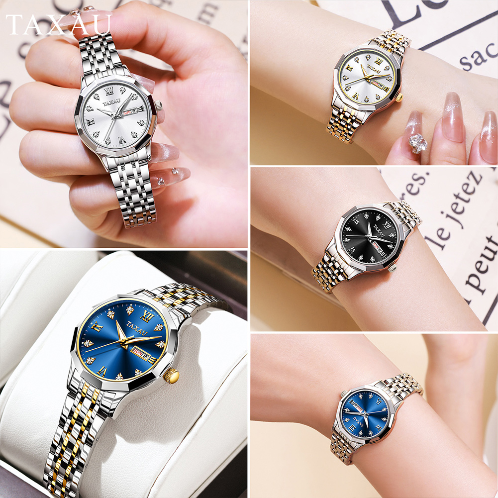 OLEVS Fashion Golden Watch for - Luxury Watch Lady ulasan dan harga