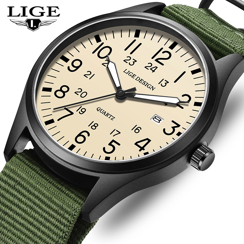 LIGE 2025 TOP NEW quartz wrist - Luxury Watch Leather ulasan dan harga