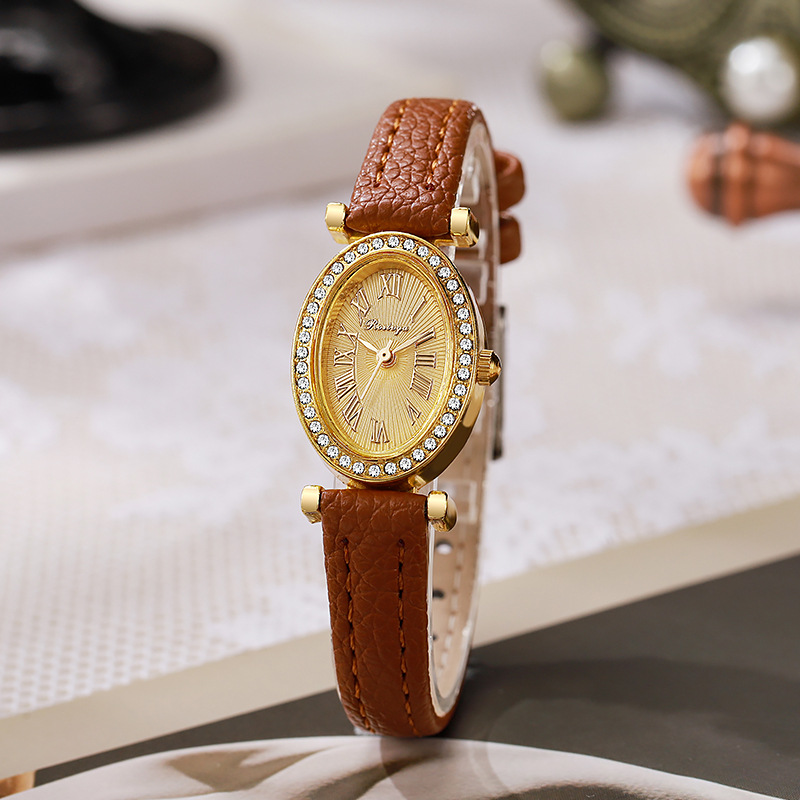 Luxury Watch Women Fashion Ova - Luxury Watch Leather Strap ulasan dan harga