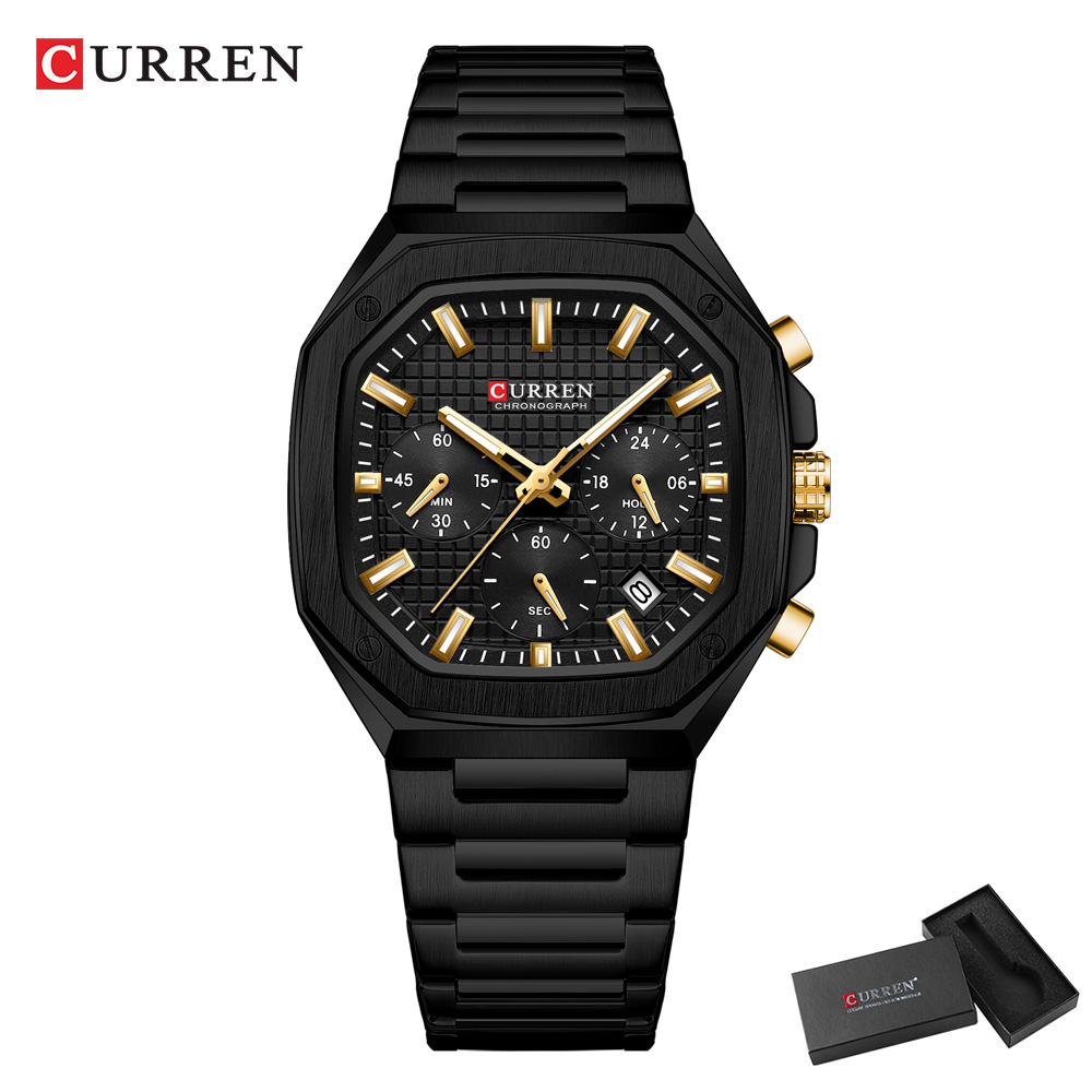 CURREN Luxury Square Chrono Wa - Luxury Watch Dial ulasan dan harga