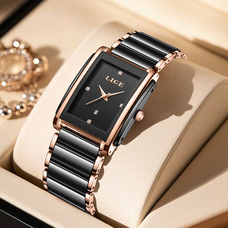 LIGE Fashion Elegant Women's W - Luxury Watch Organizer ulasan dan harga