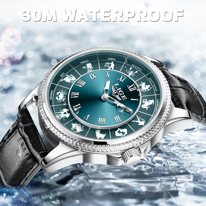 LIGE Zodiac Men Watch Top Bran - Zodiac Luxury Watch ulasan dan harga