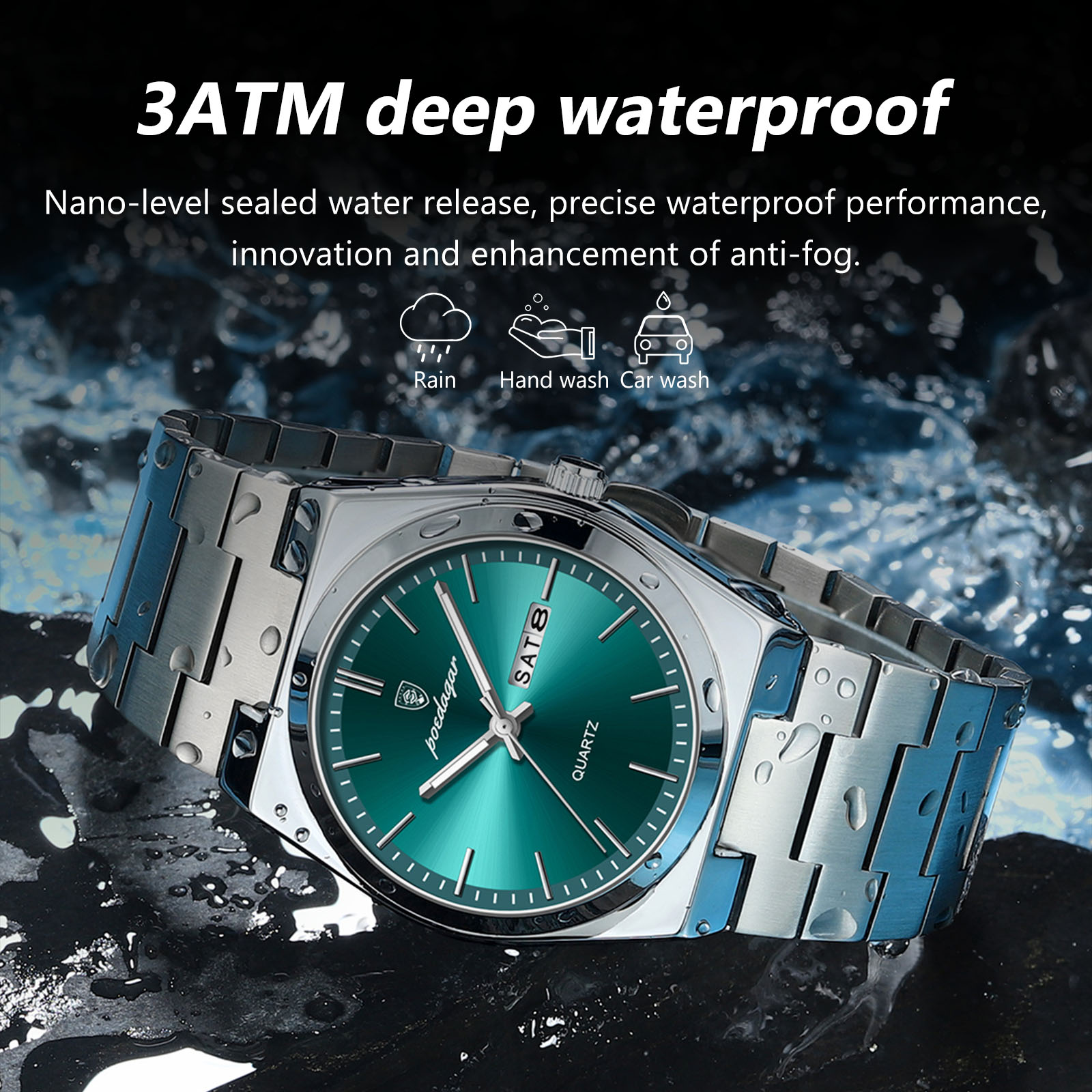 POEDAGAR Original Quartz Men's - Luxury Watch Display Case ulasan dan harga