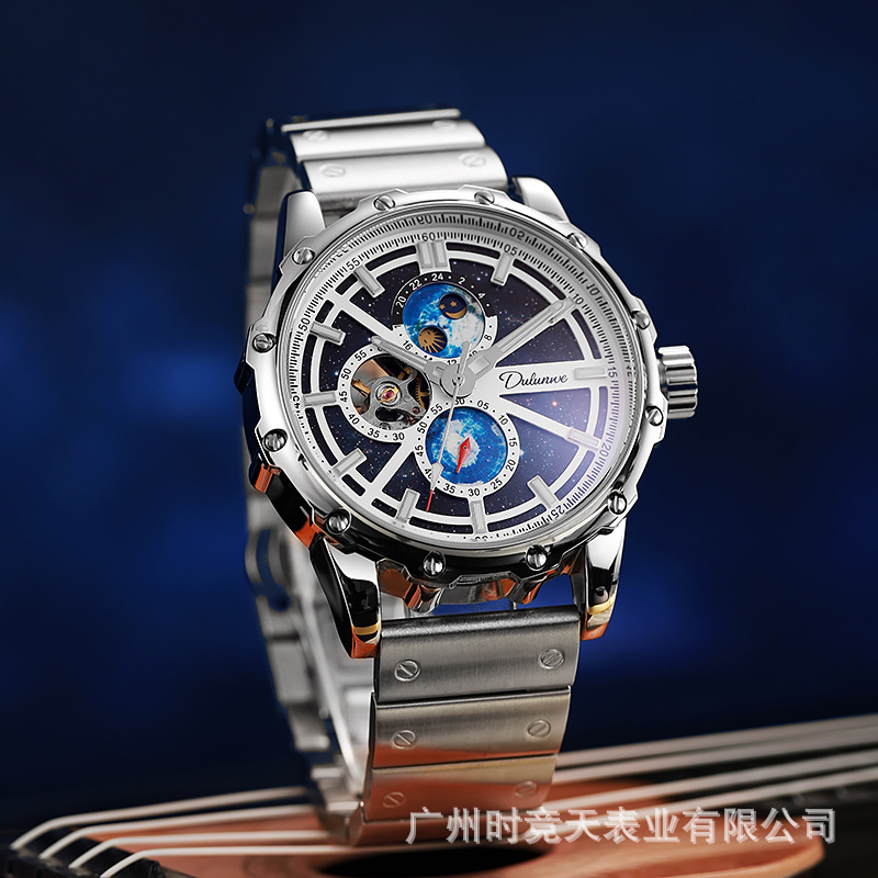 Stainless Steel Galaxy Moonpha - Moonphase Complication Watch ulasan dan harga