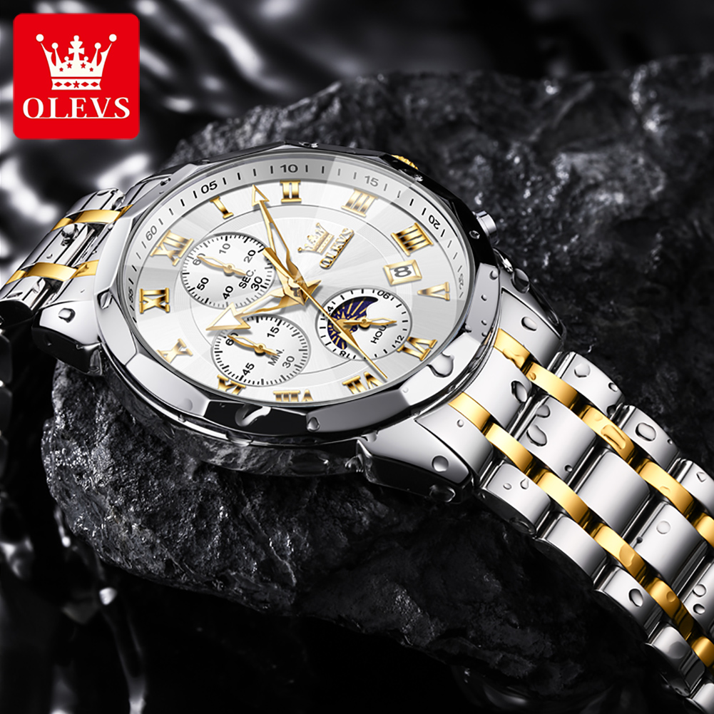 OLEVS 3675 Men Watch Top Origi - Luxury Watch Hd ulasan dan harga