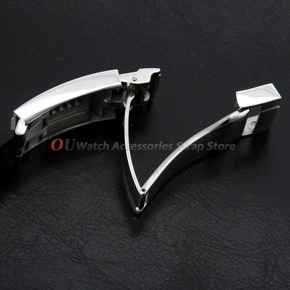 9mmx16mm Stainless Steel Deplo - Luxury Watch Leather ulasan dan harga