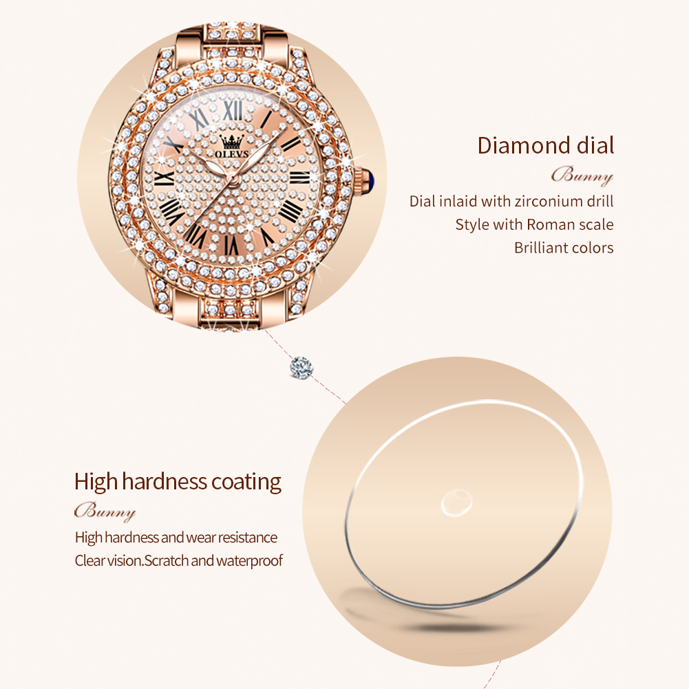 OLEVS 9943 Luxury All Diamond  - Luxury Watch Lady ulasan dan harga