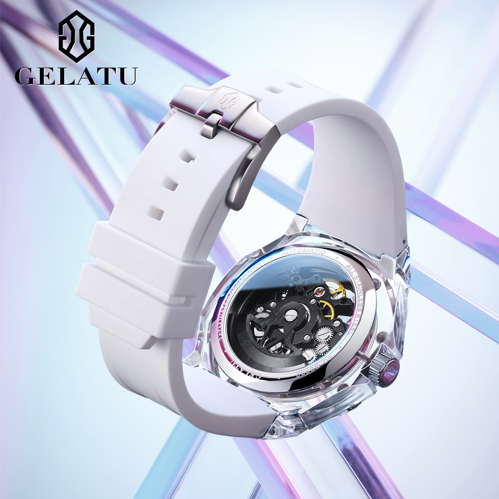 GELATU 8002 Automatic Mechanic - Luxury Watch Leather Strap ulasan dan harga