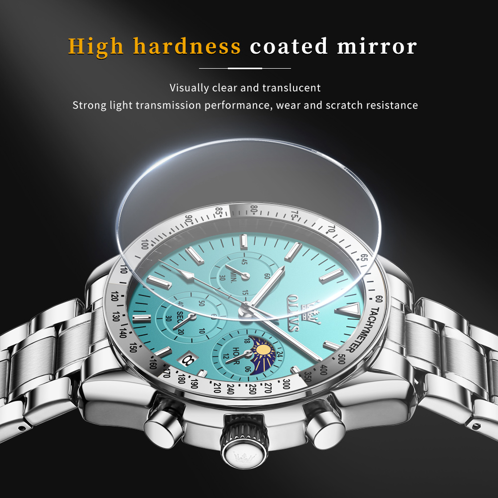 OLEVS 3618 Men Watch Classic L - Moonphase Complication Watch ulasan dan harga